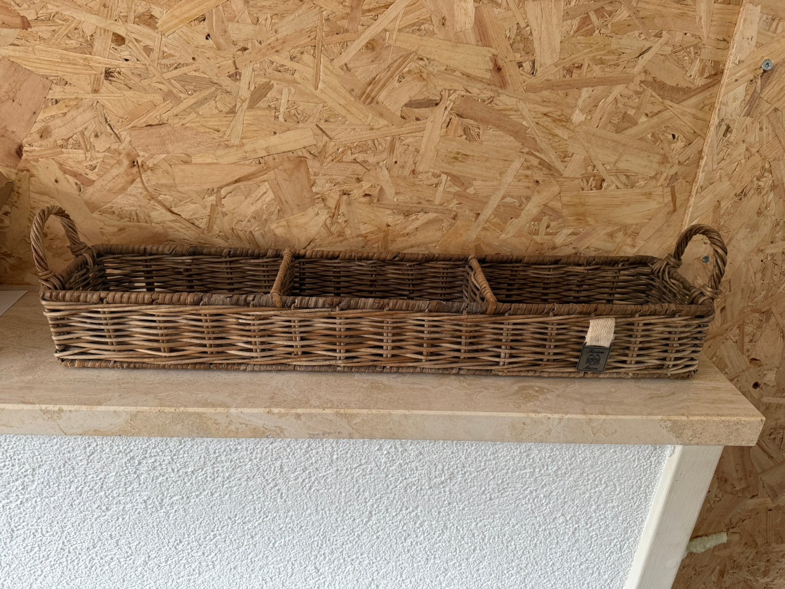 Mand Rivièra Maison Rustic Rattan Rectangular 2x, Huis en Inrichting, Woonaccessoires | Schalen en Manden, Ophalen, Zo goed als nieuw
