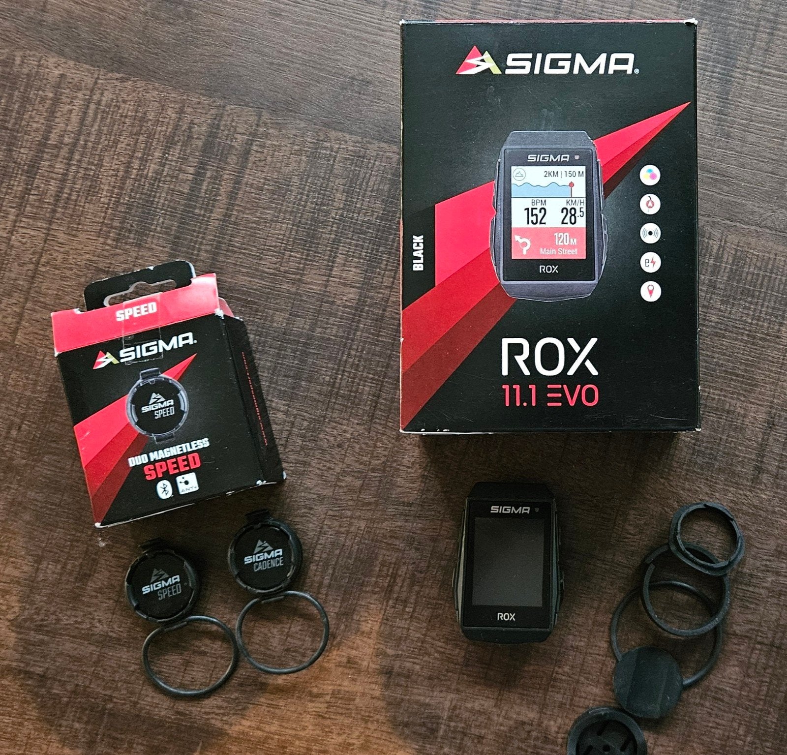 Sigma Rox 11.1 Evo inclusief sensoren, Ophalen of Verzenden, Draadloos, Zo goed als nieuw