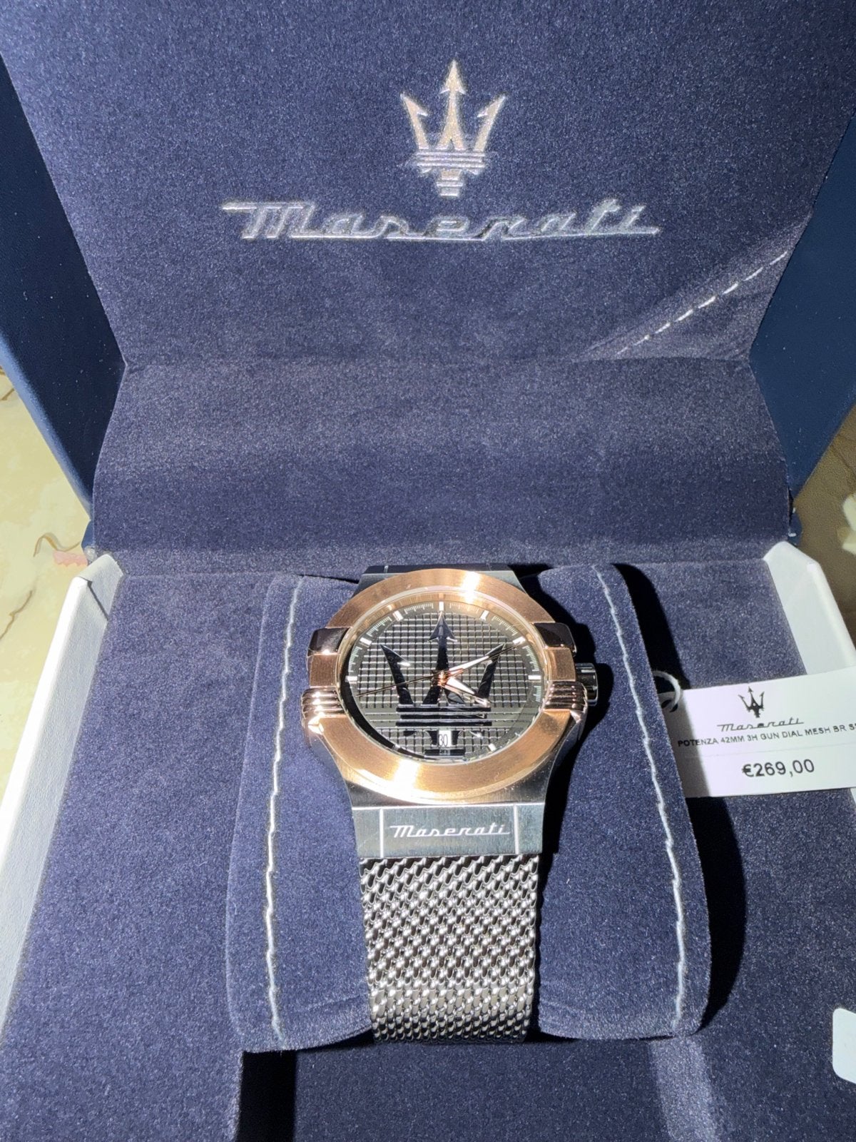 Maserati Potenza Horloge met Aankoopbewijs, Overige merken, Staal, Polshorloge, Nieuw