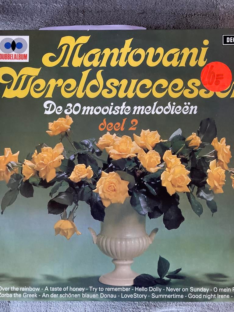 Dubbel LP Mantovani wereldsuccessen, Gebruikt, Overige formaten, Ophalen of Verzenden, Dubbel-LP