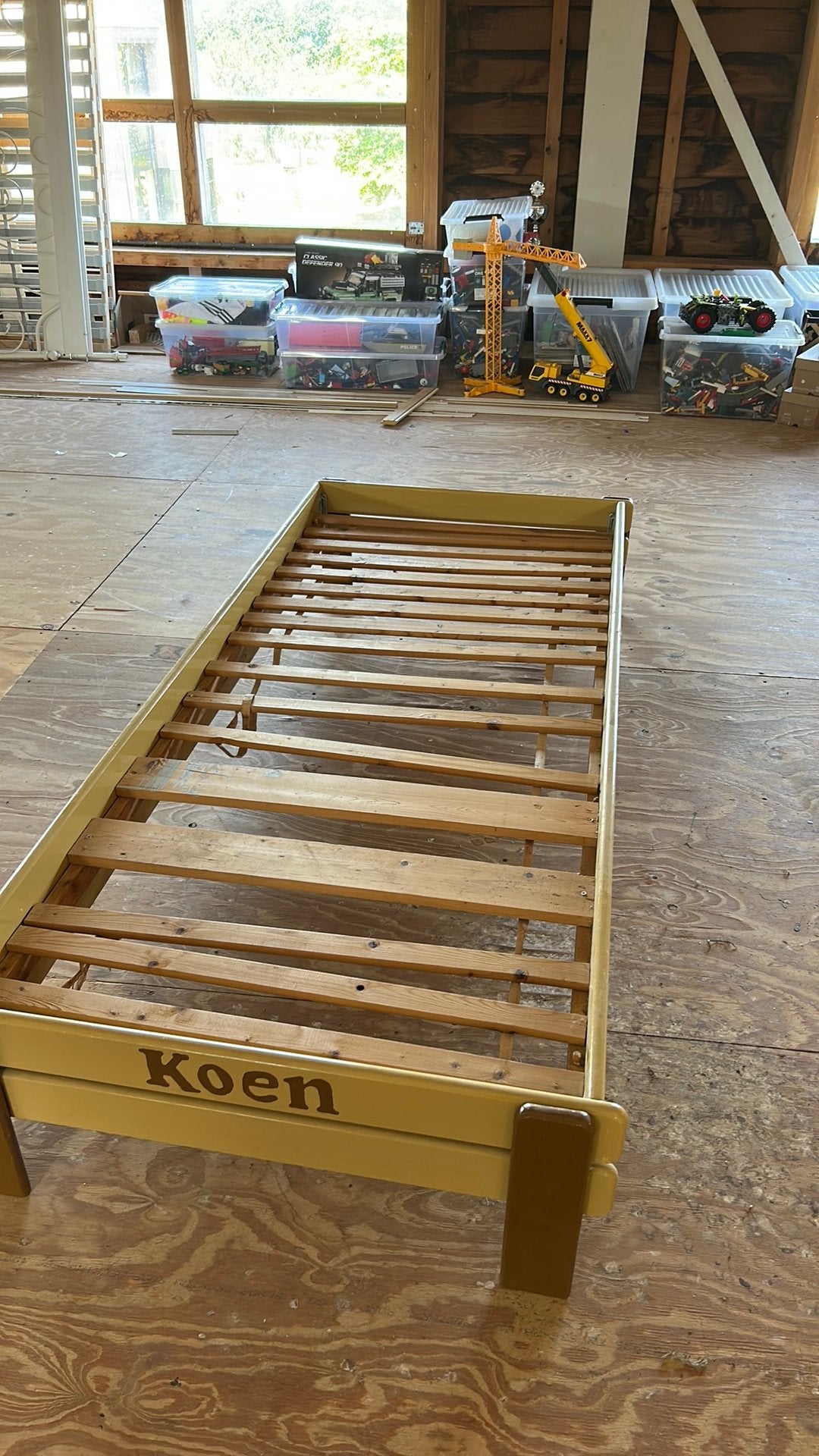 Peuterbed, Ophalen, Gebruikt, Eenpersoons, 190 cm of minder