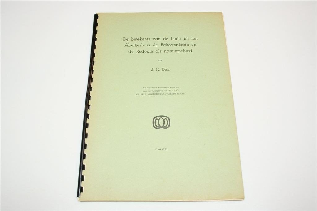 Zeldzaam — Linie Bourtange Natuurgebied Rapport IVN [1975], Boeken, Geschiedenis | Stad en Regio, Ophalen of Verzenden, Gelezen