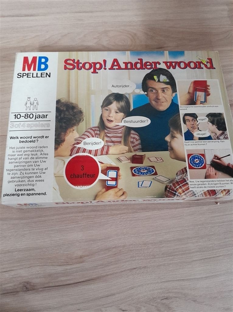 Stop ander woord - s3837, Hobby en Vrije tijd, Gezelschapsspellen | Bordspellen, Verzenden, Zo goed als nieuw