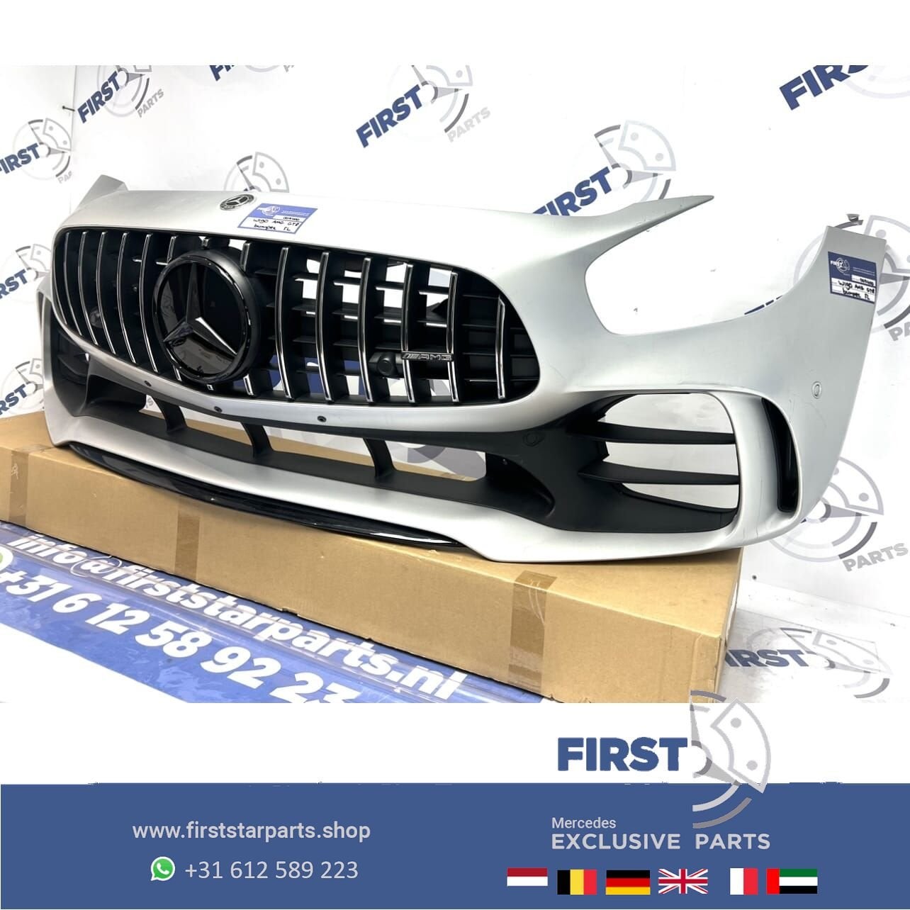2023 W190 GTR AMG FACELIFT VOORBUMPER COMPLEET A1908853500 G, Gebruikt, -, Voor, Ophalen of Verzenden