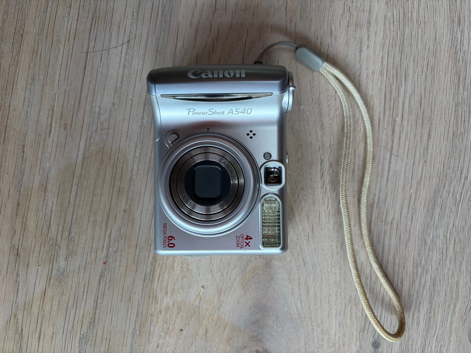 Canon PowerShot A540 Digitale Camera - 6.0 Megapixels, Ingebouwde flitser, Gebruikt, Canon, Ophalen of Verzenden