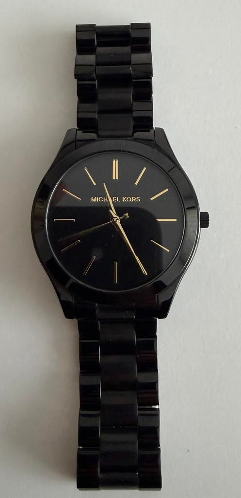 Zwart goudkleurige Michael Kors horloge, Polshorloge, Zo goed als nieuw, Ophalen, Overige merken