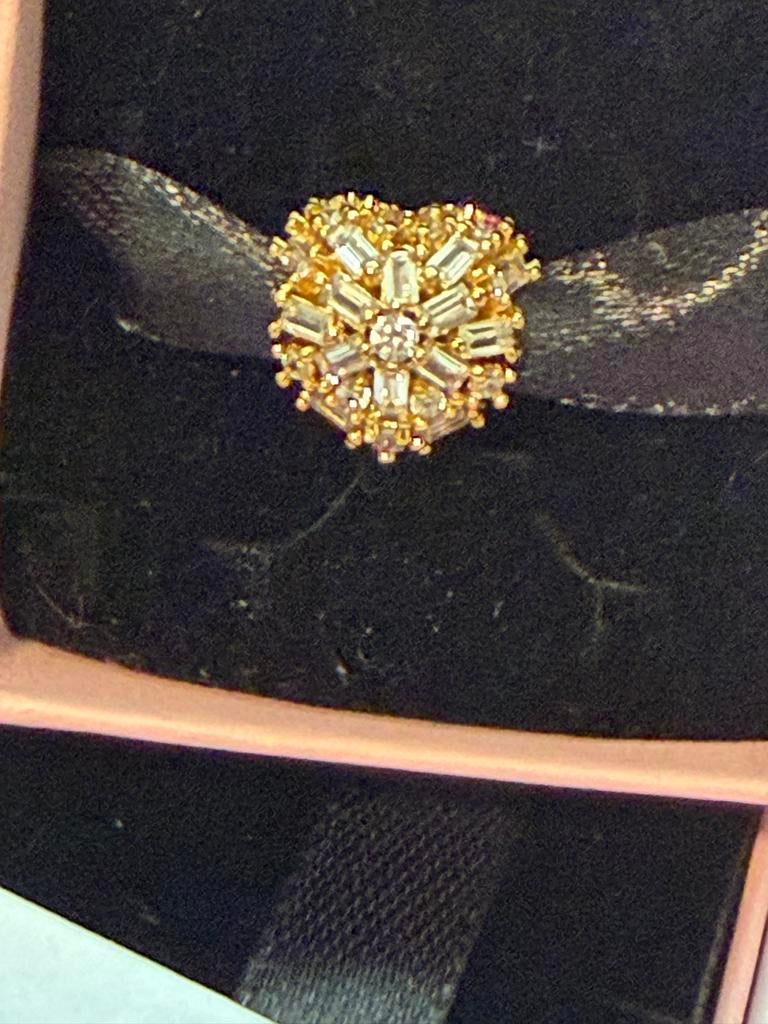 Pandora Bedel Goud Verguld, Sieraden, Tassen en Uiterlijk, Bedels, Verzenden, Pandora, Zo goed als nieuw, 1 bedel