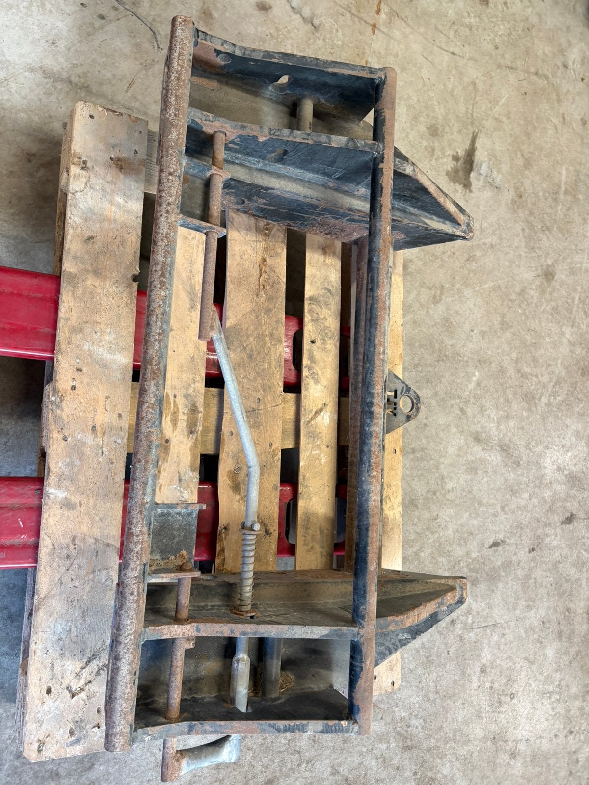 Manitou tussenbokje, 100 liter of meer, Ophalen, Zo goed als nieuw, Transportkar