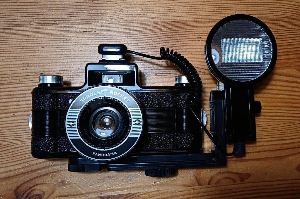Lomografie Sprocket Rocket camera met flitserset, Ophalen, Nieuw, Compact, Overige Merken