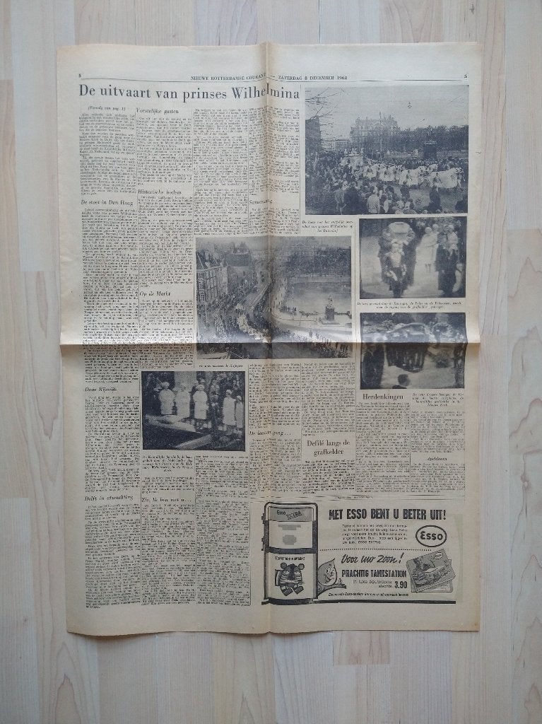 NRC - 8 December 1962. De uitvaart van Prinses Wilhelmina, Ophalen of Verzenden, Gelezen
