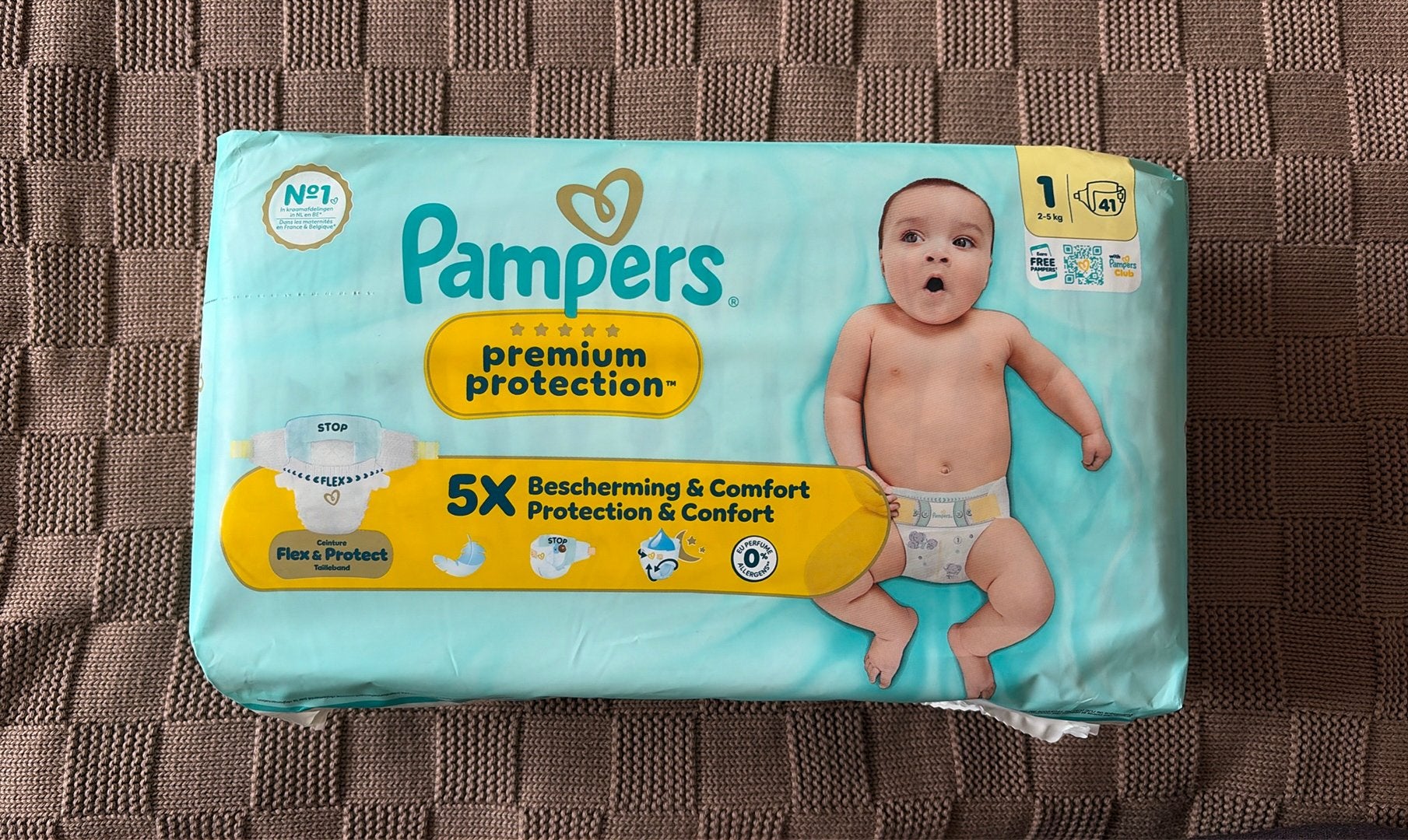 NIEUW! Pampers Premium Protection Maat 1 41 stuks, Verzenden, Nieuw