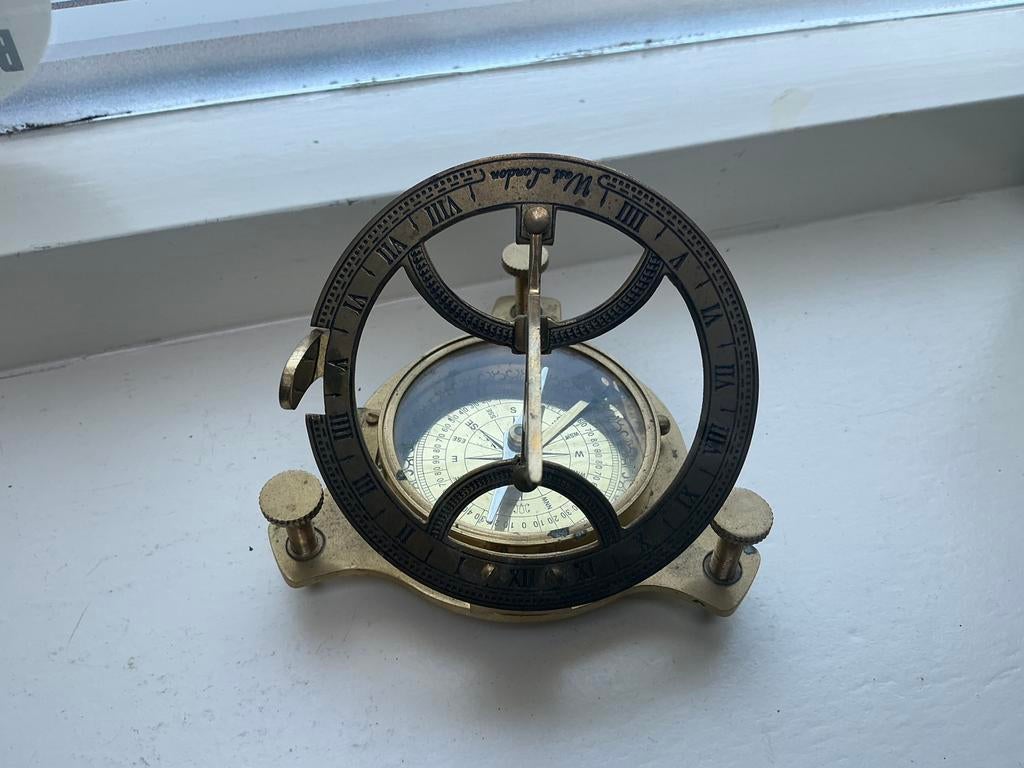 Koperen scheepscompas., Ophalen of Verzenden, Zo goed als nieuw