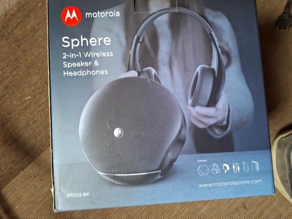 Motorola Sphere 2-in-1 Draadloze Speaker & Hoofdtelefoon, Overige merken, Draadloos, Ophalen of Verzenden, Zo goed als nieuw
