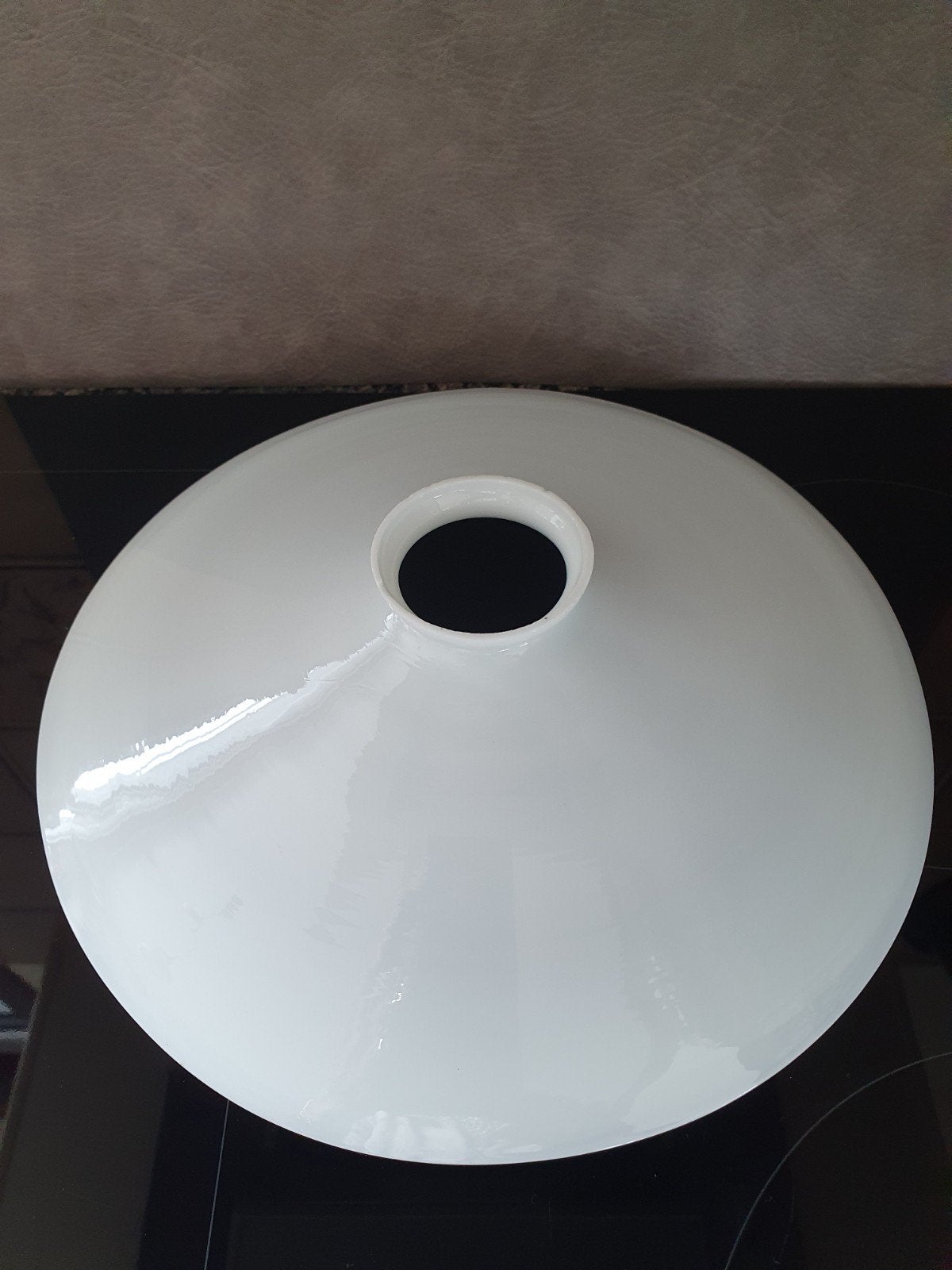 antiek melkglas lampen kapje, Ophalen