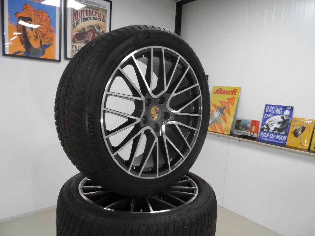 21 inch origineel Porsche Cayenne 9YA vanaf 2017 winter set, Gebruikt, Duitsland, Banden en Velgen, Porsche