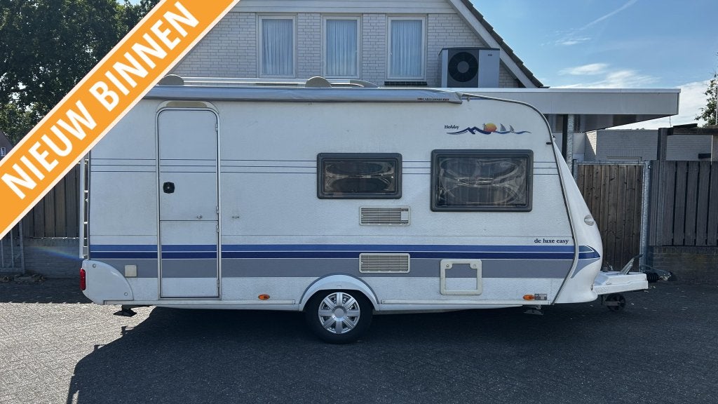 Hobby De luxe Easy 440 SF Tent-Luifel-fietsendrager, Caravans en Kamperen, Caravans, Schokbreker, Hobby, Bedrijf, Treinzit