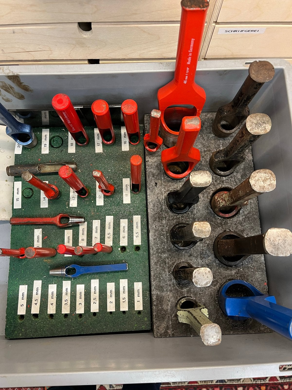 Set van diverse holpijpen en stansgereedschap, Ophalen of Verzenden, Gebruikt, Overige typen