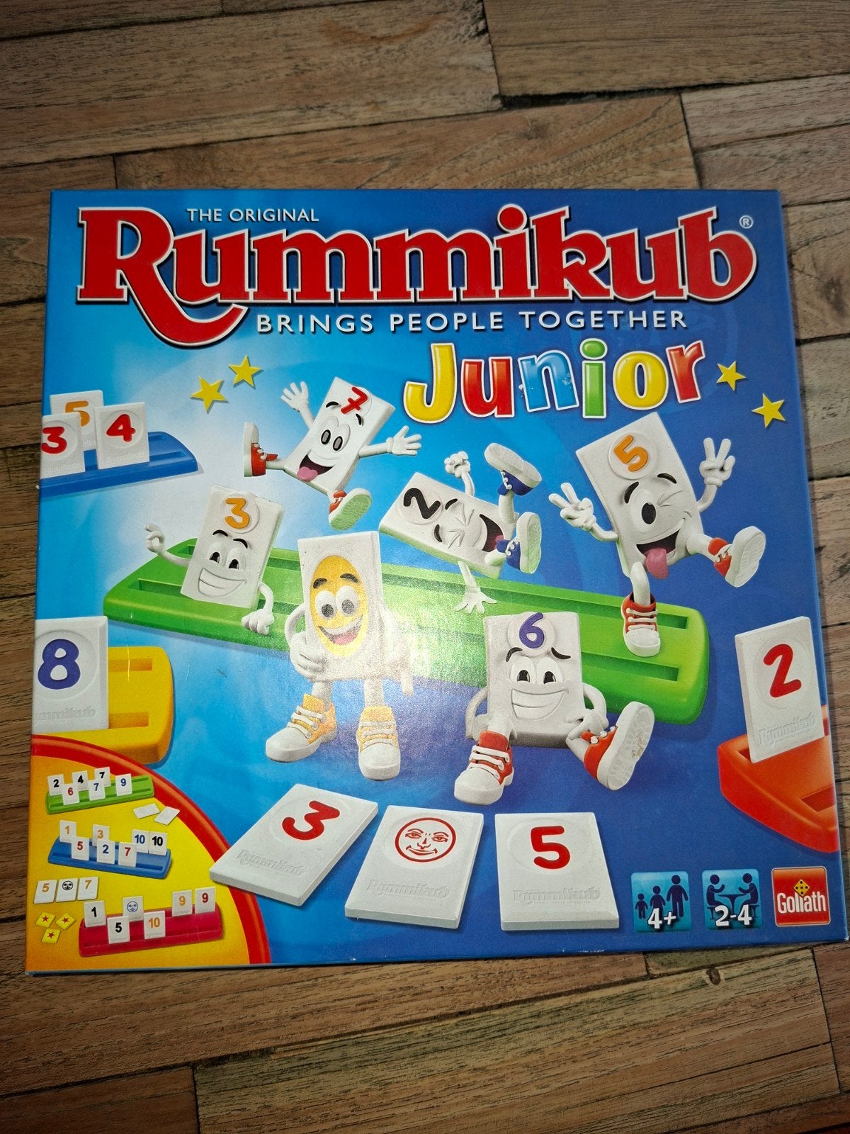 Rummikub Junior - Het originele cijferspel voor kinderen, Een of twee spelers, Ophalen of Verzenden, Zo goed als nieuw, Goliath