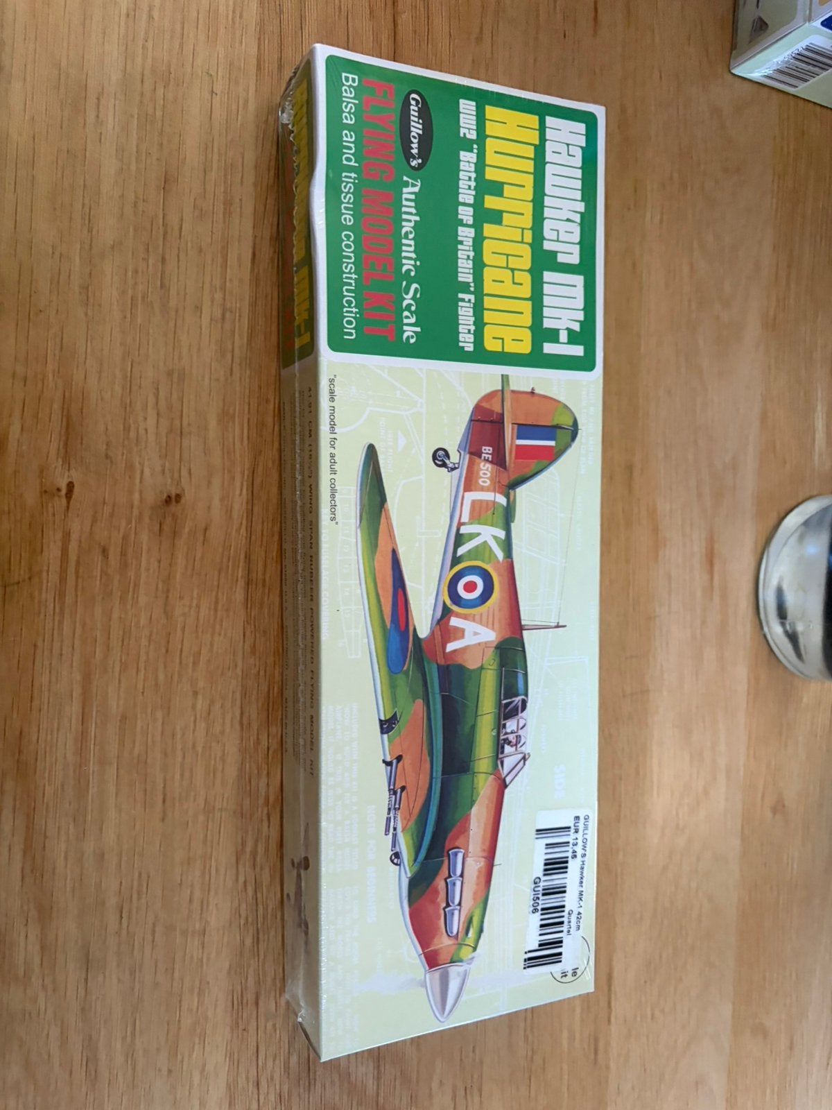 Guillow’s hawker mk-1 hurricane 506 sealed en nieuw, Ophalen of Verzenden, Zo goed als nieuw, 1:72 tot 1:144, Overige merken