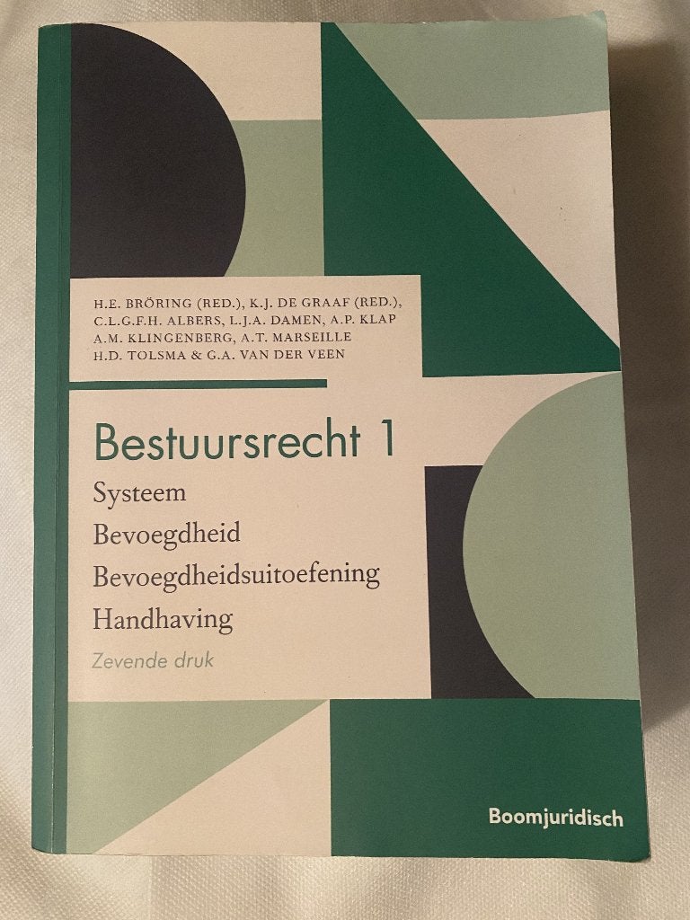 Bestuursrecht 1 - Systeem, Bevoegdheid, Handhaving - 7e druk, Boeken, Ophalen of Verzenden, H.E. Bröring, K.J. de Graaf, C.L.G.F.H. Albers e.a.