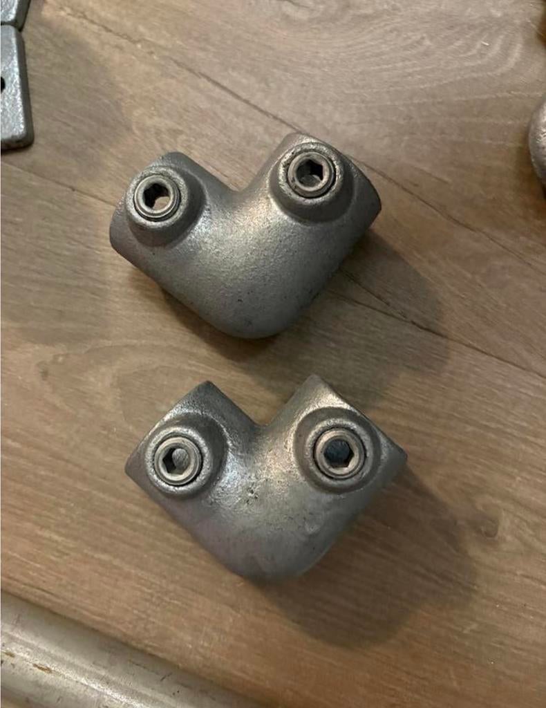 Diverse Steigerbuis Koppelstukken 27mm - Voetplaat, Knie, T-, Verzenden, Zo goed als nieuw, Onderdelen Kart