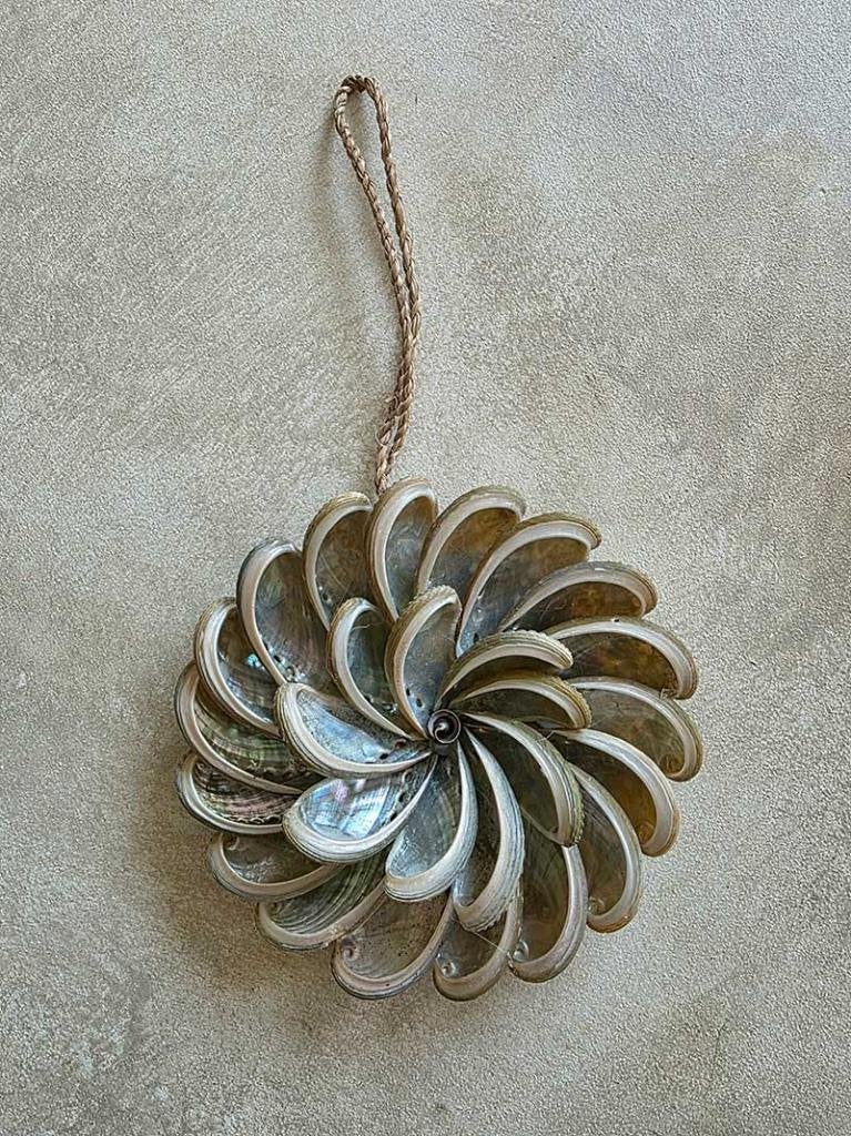Abalone schelpen hanger uit Bali Kerst, Ophalen of Verzenden, Tropical home, 6951nk, Nieuw