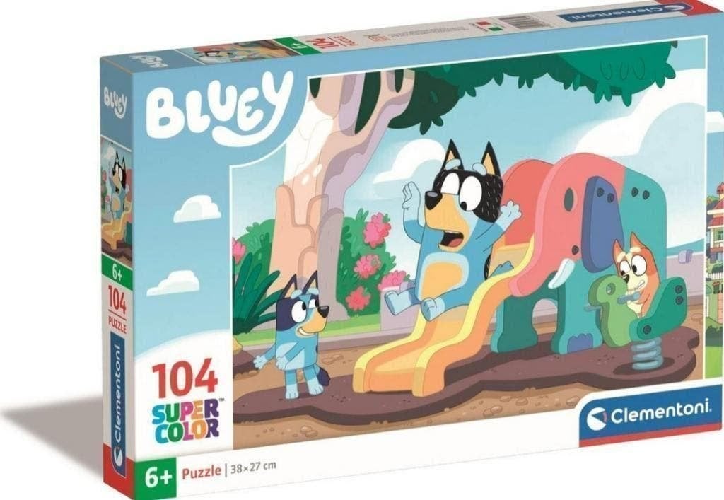 Bluey Puzzel - 104 stukjes - Clementoni Legpuzzel, Nieuw, Nvt, Nvt, Nvt