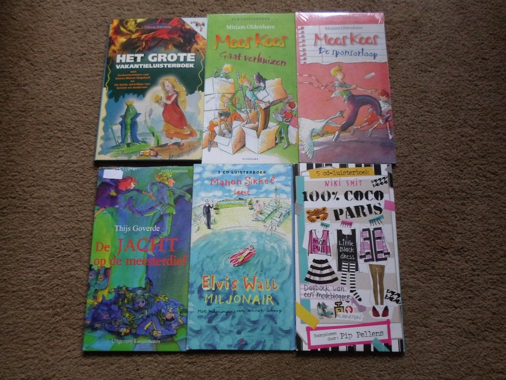 Luisterboeken.    6     voor   16   euro.    3  nog  nieuw., Boeken, Luisterboeken, Ophalen of Verzenden, Diverse auteurs, Cd