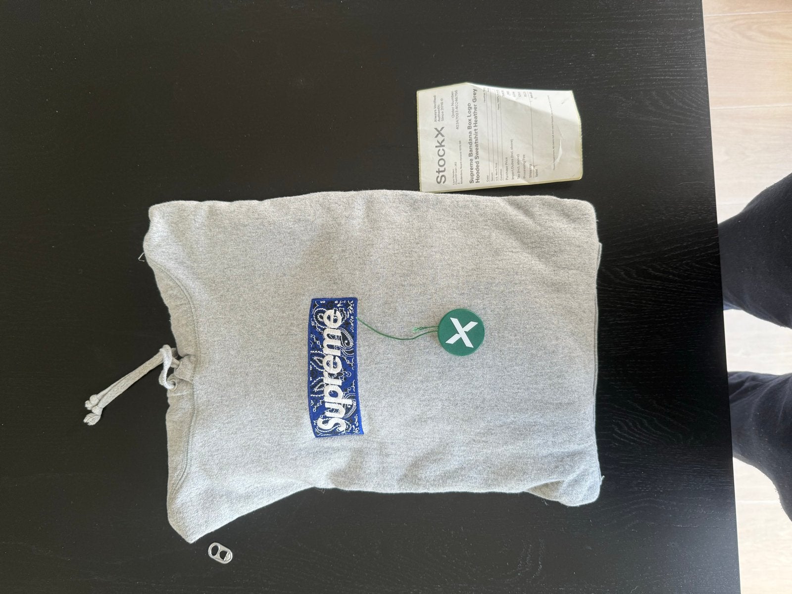 Supreme Bandana Box Logo Hooded Sweatshirt Heather Grey, Kleding | Heren, Overige Herenkleding, Ophalen of Verzenden, Nieuw