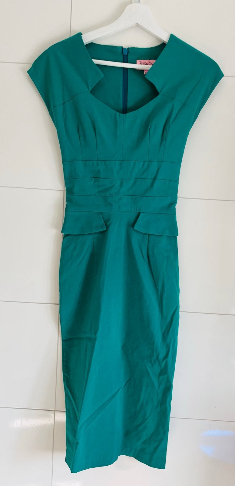 La Petite Dress - Elegante Groene Jurk Maat 36 (S), Ophalen of Verzenden, Zo goed als nieuw, Knielengte, Maat 36 (S)