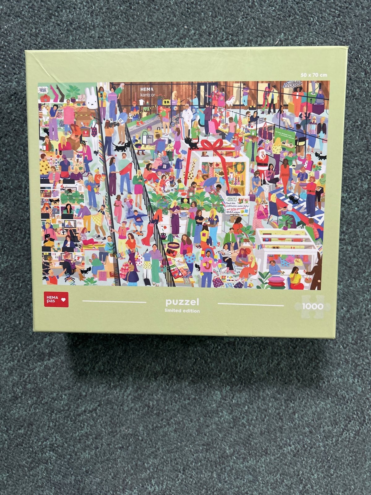 HEMA Puzzel Limited Edition 1000 stukjes Inclusief poster, Ophalen, 500 t/m 1500 stukjes, Zo goed als nieuw, Legpuzzel