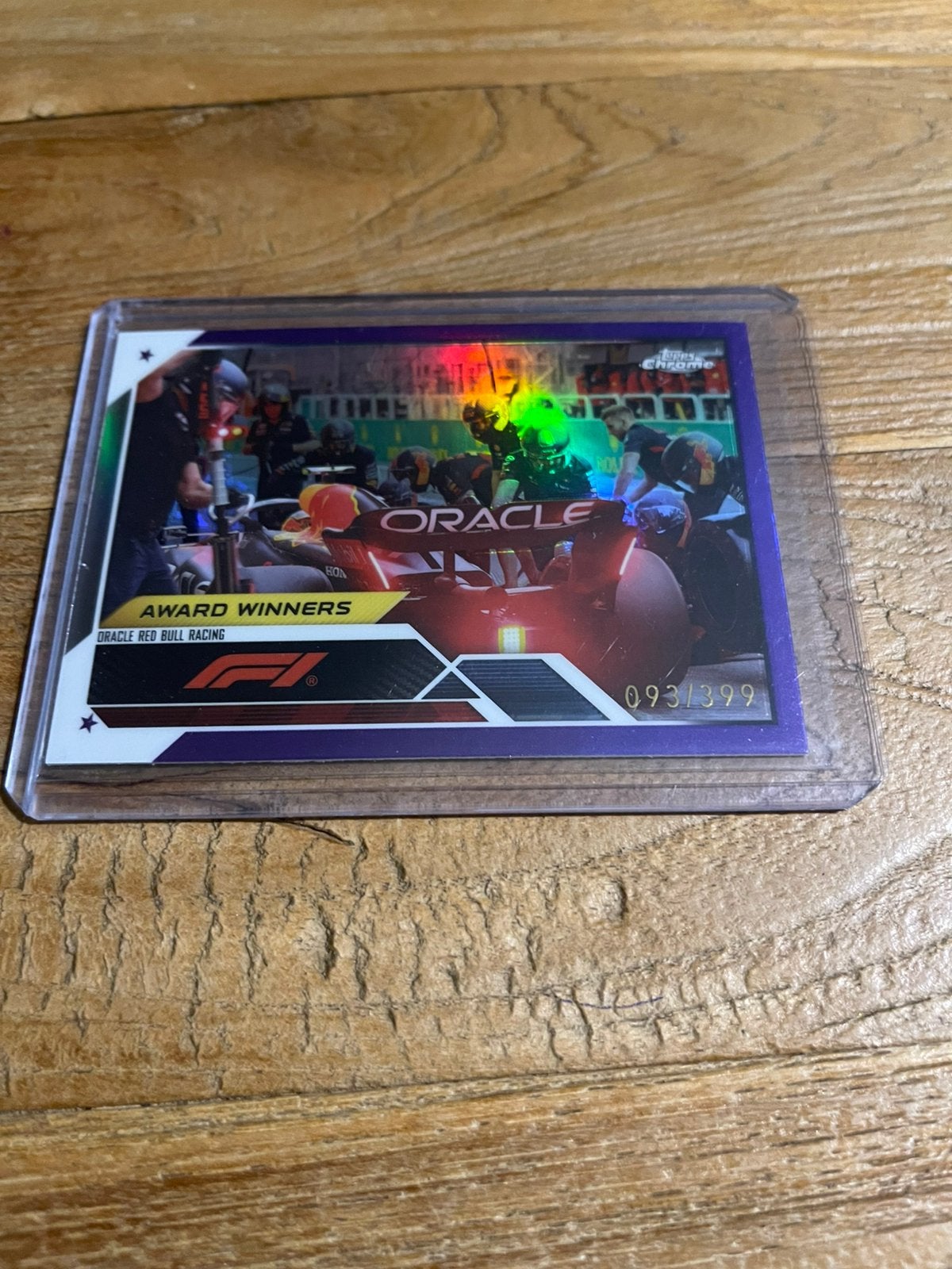 Max Verstappen Red Bull Award Winners Purple /399 Topps, Ophalen of Verzenden, Zo goed als nieuw, Plaatje