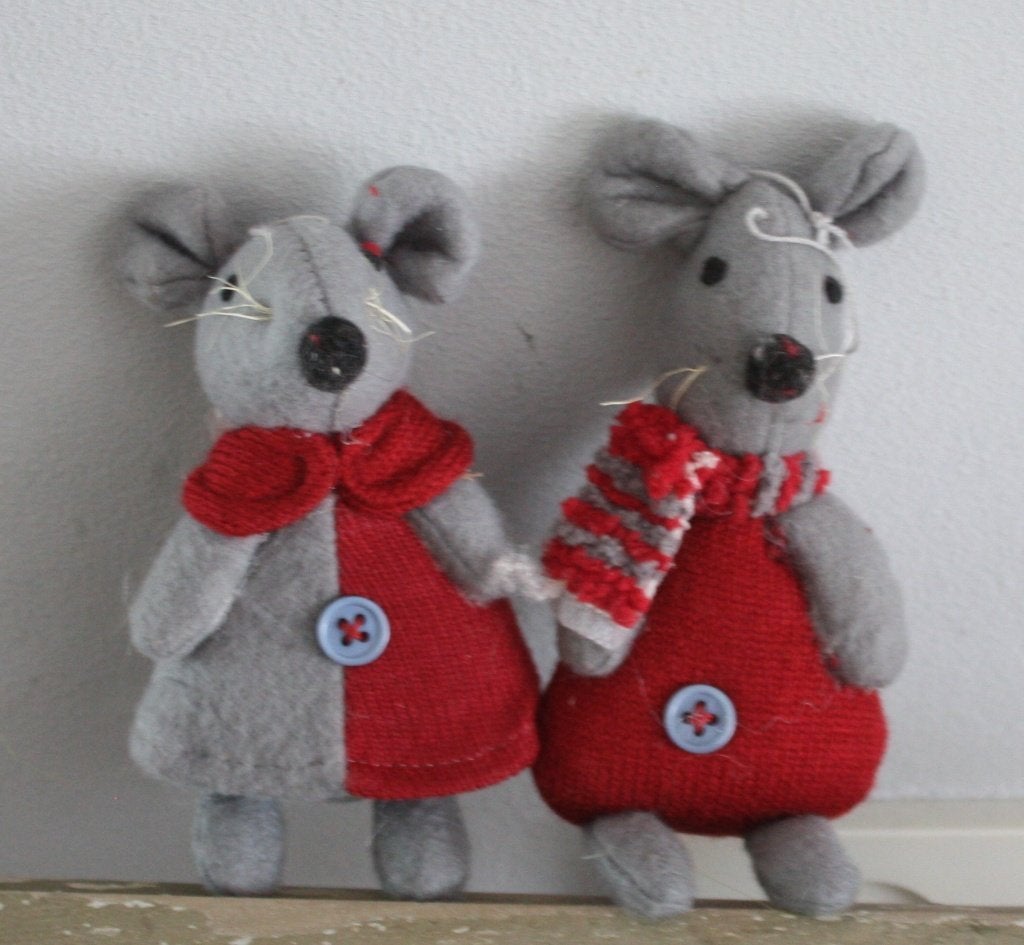 set van 2 kerstmuis hangers, Ophalen of Verzenden, Nieuw