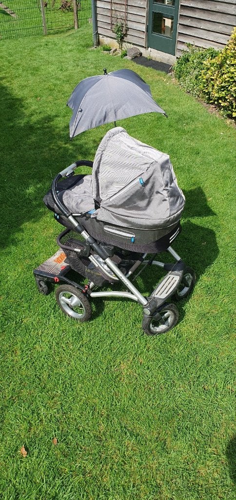 wandelwagen kinderwagen evt. als complete set, Ophalen, Mutsy, Verstelbare duwstang