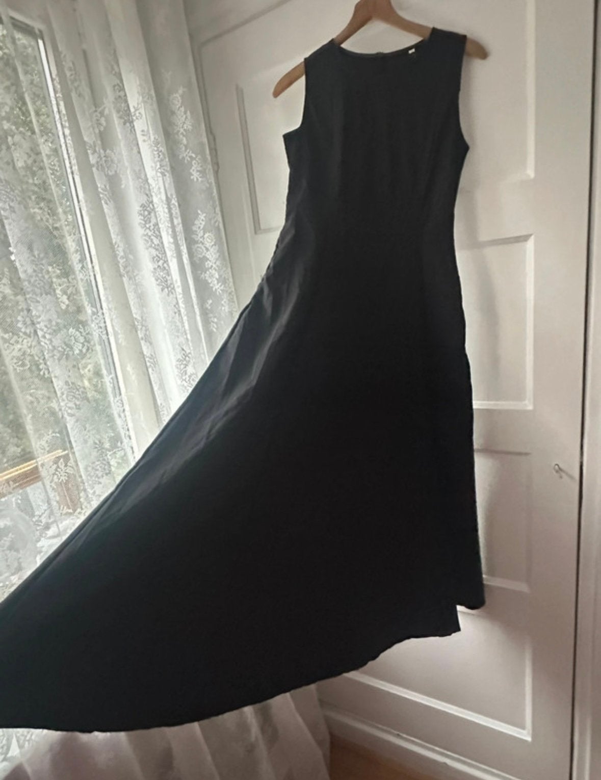 Chique zwarte lange zomerjurk jurk met zakjes Daysie XXS, Zwart, Nieuw, Ophalen of Verzenden, Maat 34 (XS) of kleiner