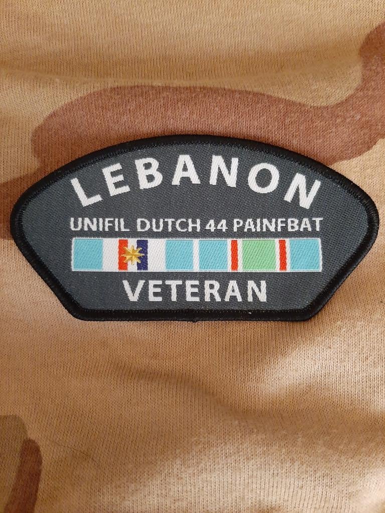 Embleem Libanon veteraan, Verzamelen, Verzenden, Landmacht, Nederland, Embleem of Badge