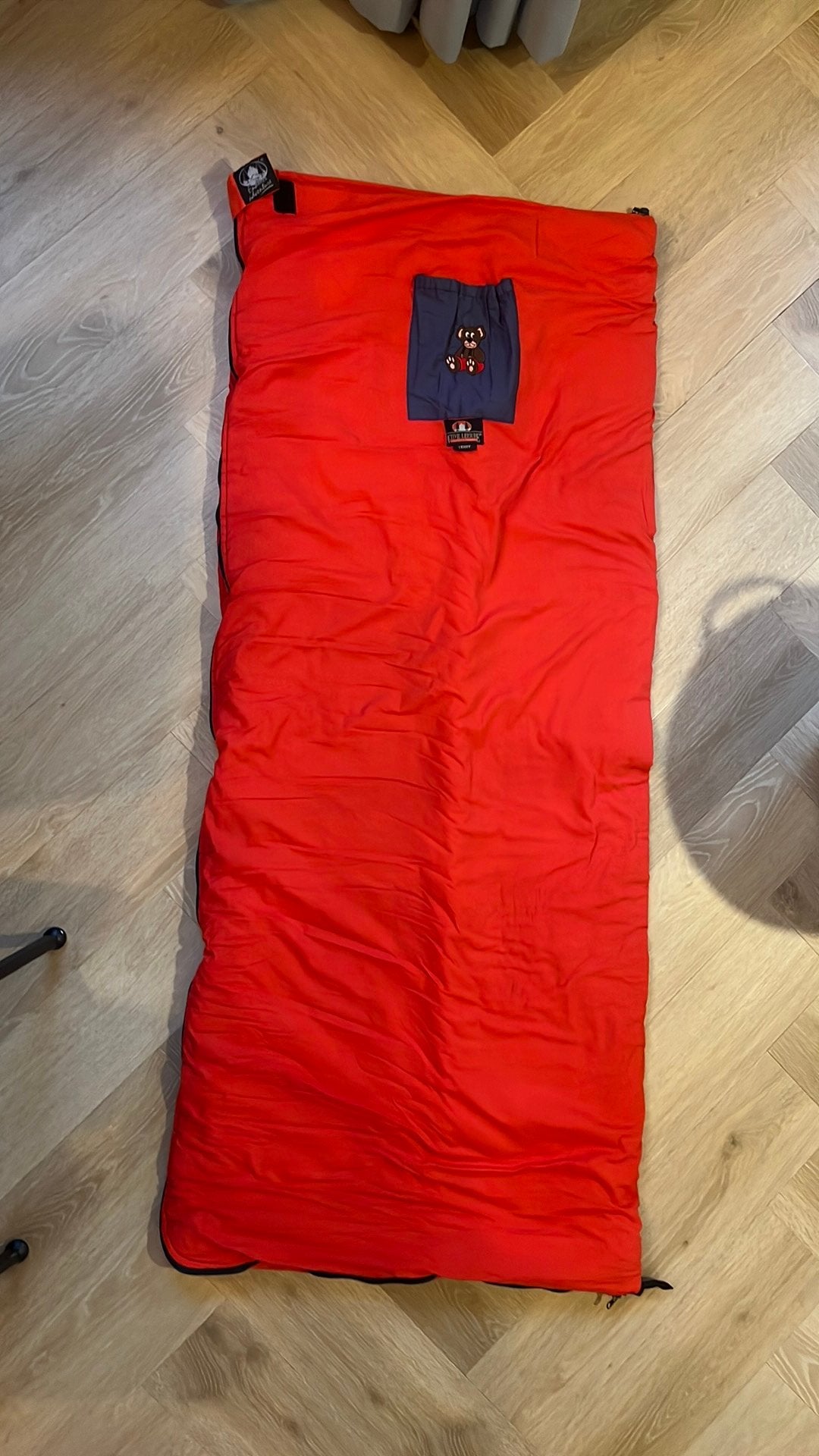 Active Leisure Teddy kinderslaapzak 160x70 cm rood, Caravans en Kamperen, Slaapzakken, Ophalen of Verzenden, Gebruikt