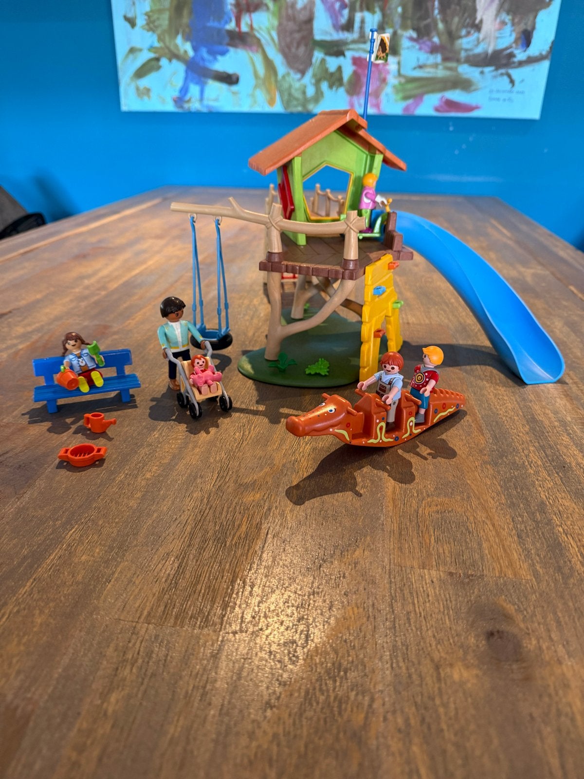Playmobil Speeltuin met Boomhut en Krokodil Schommel, Ophalen, Zo goed als nieuw, Jongen of Meisje