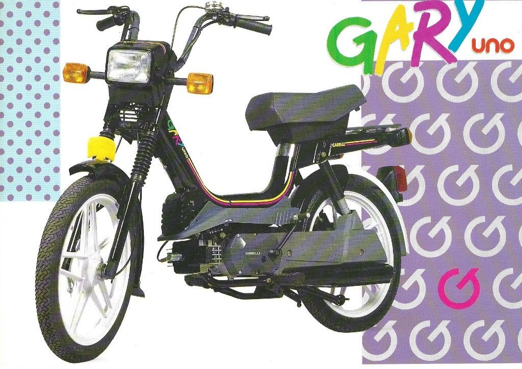 Garelli Gary Uno folder leaflet bromfiets (GU), Fietsen en Brommers, Handleidingen en Instructieboekjes, Zo goed als nieuw, Verzenden
