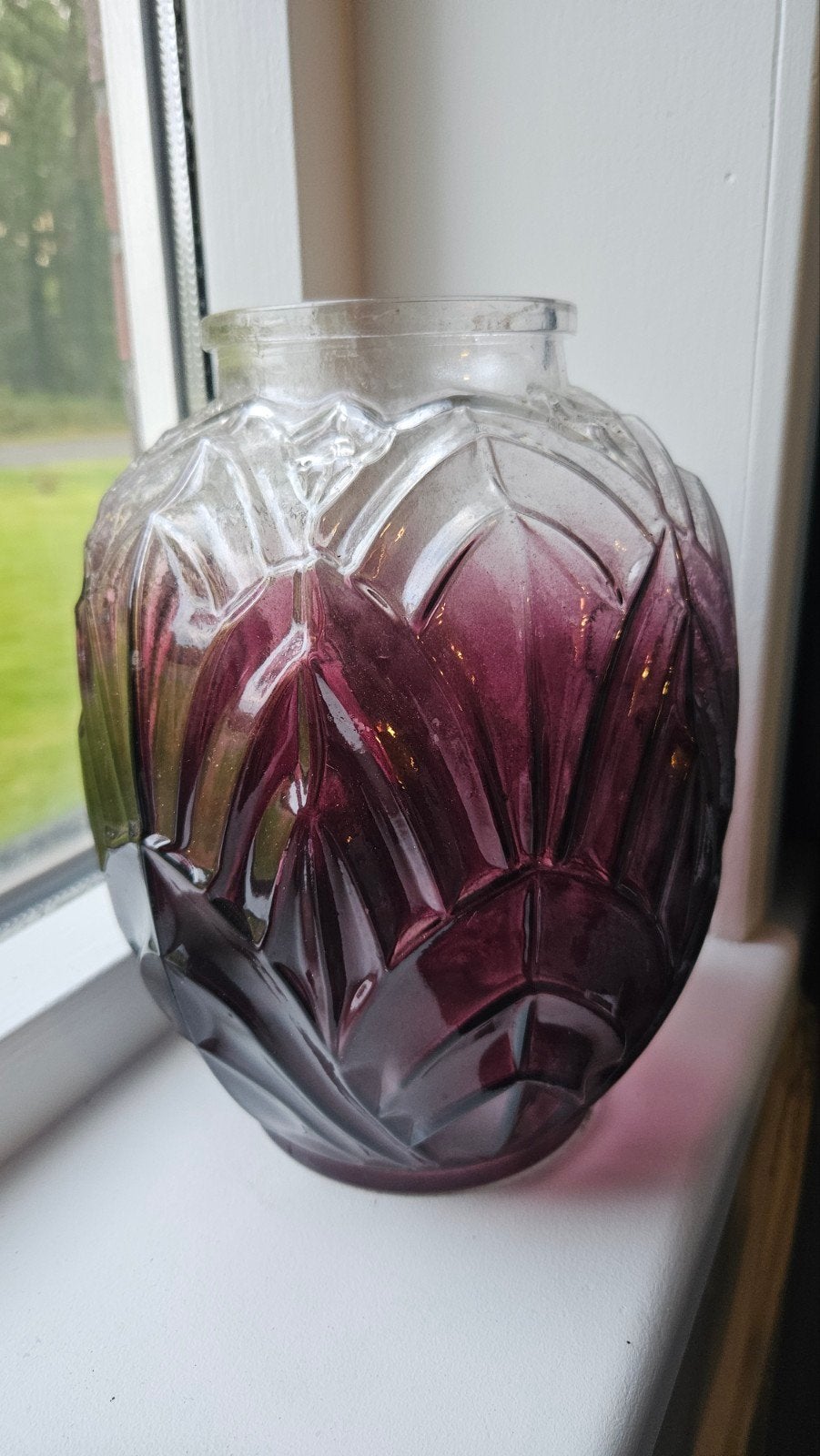 Art deco glazen vaas / glaskunst / glasobject, Antiek en Kunst, Antiek | Glas en Kristal, Ophalen of Verzenden