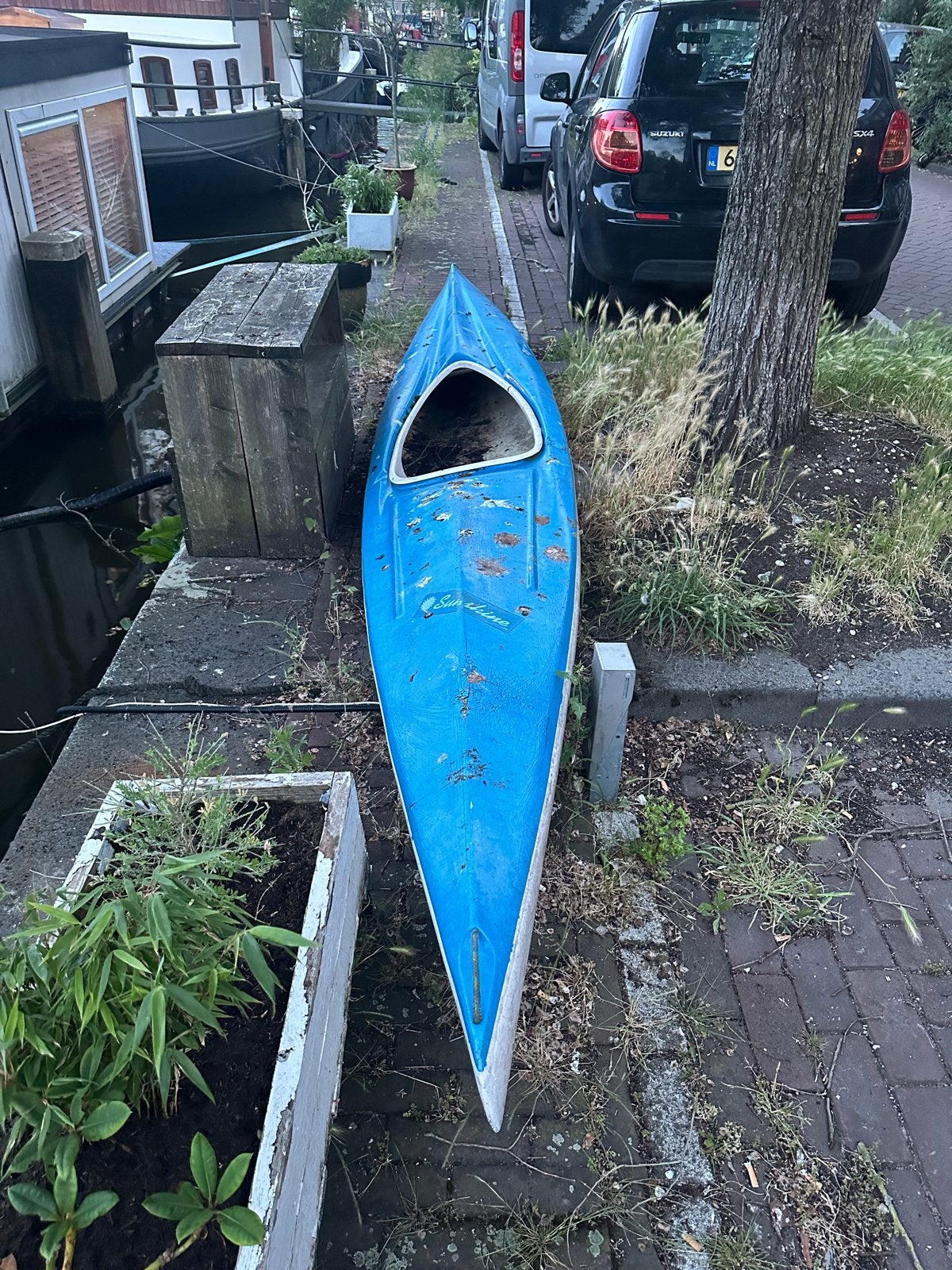 Gratis kano met lek (voor de handige klusser), Ophalen, Gebruikt, 1-persoons