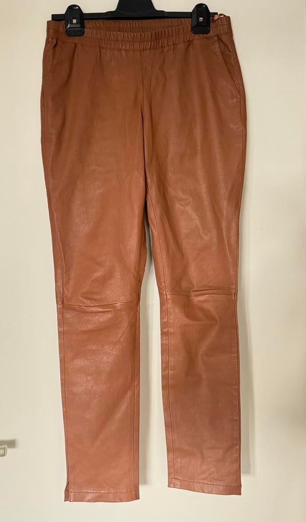Ibana broek leer model Galapagos, Kleding | Dames, Maat 38/40 (M), Bruin, Verzenden, Zo goed als nieuw