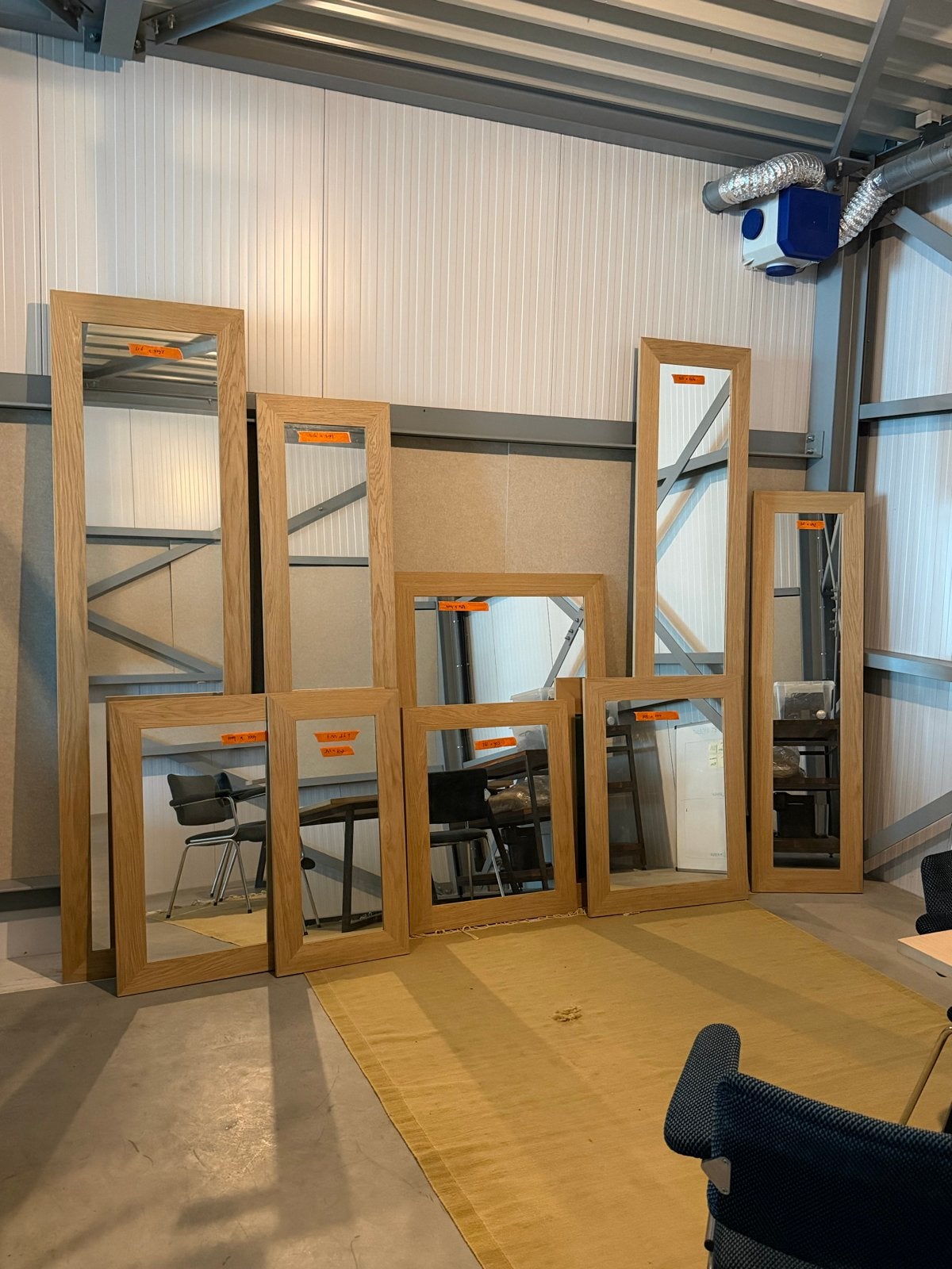 Diverse houten spiegels - Nieuwstaat, Ophalen, Nieuw, Rechthoekig