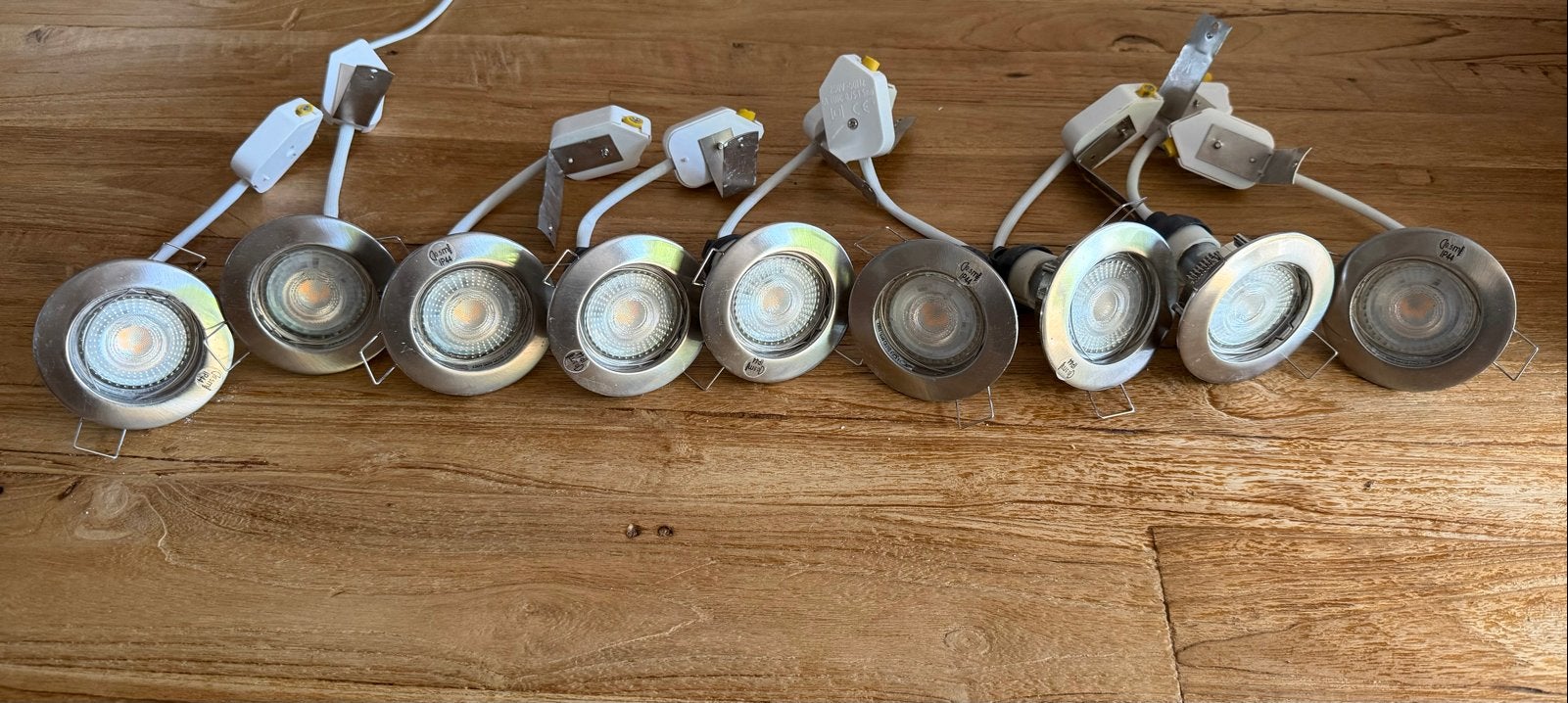 Paulmann Inbouwspots GU10 LED - Set van 9, Gebruikt, GU10, Dimbaar, Ophalen of Verzenden