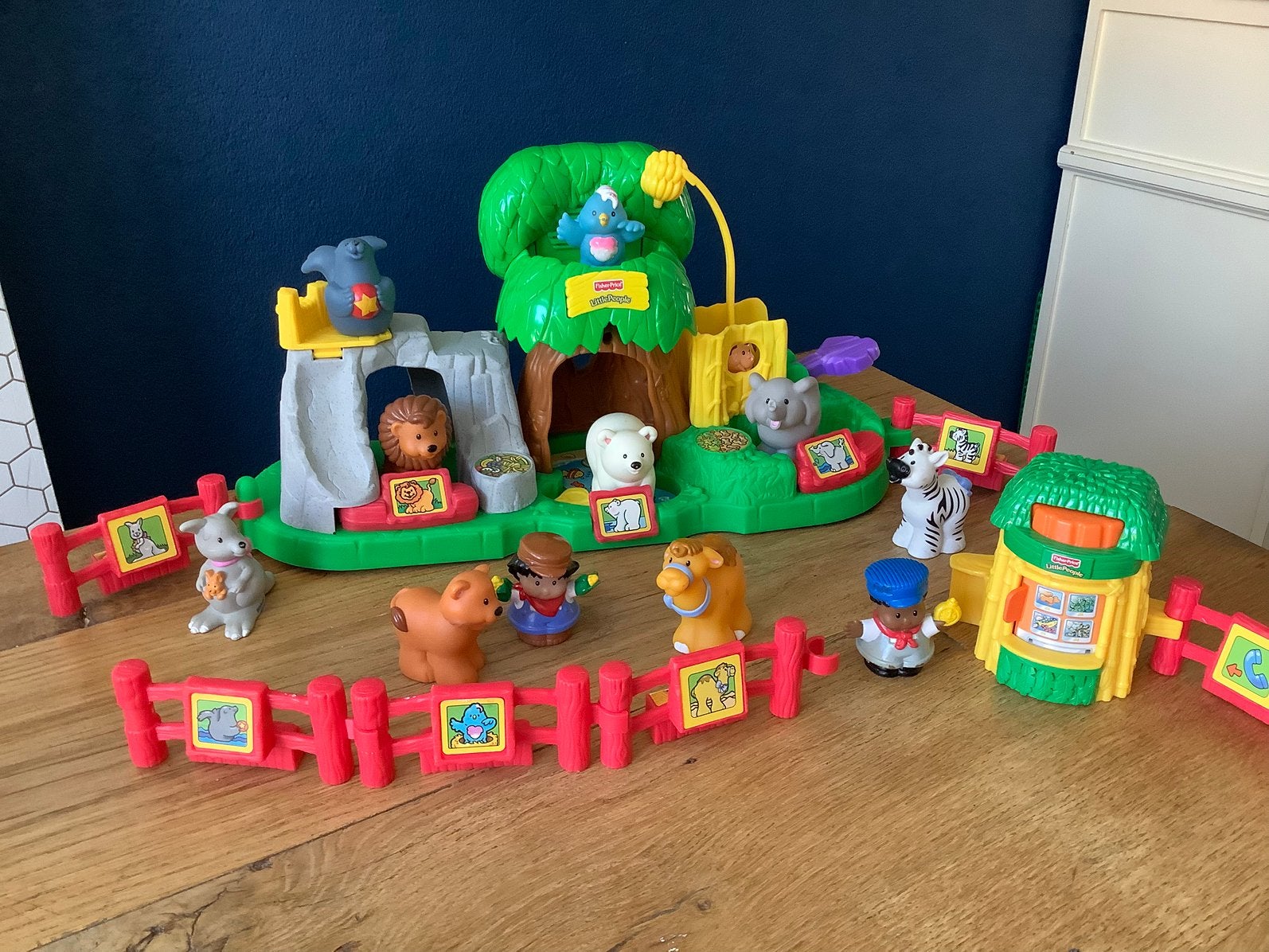 Uitgebreide dierentuin, Little people, Kinderen en Baby's, Speelgoed | Fisher-Price, Ophalen, Zo goed als nieuw, Speelset