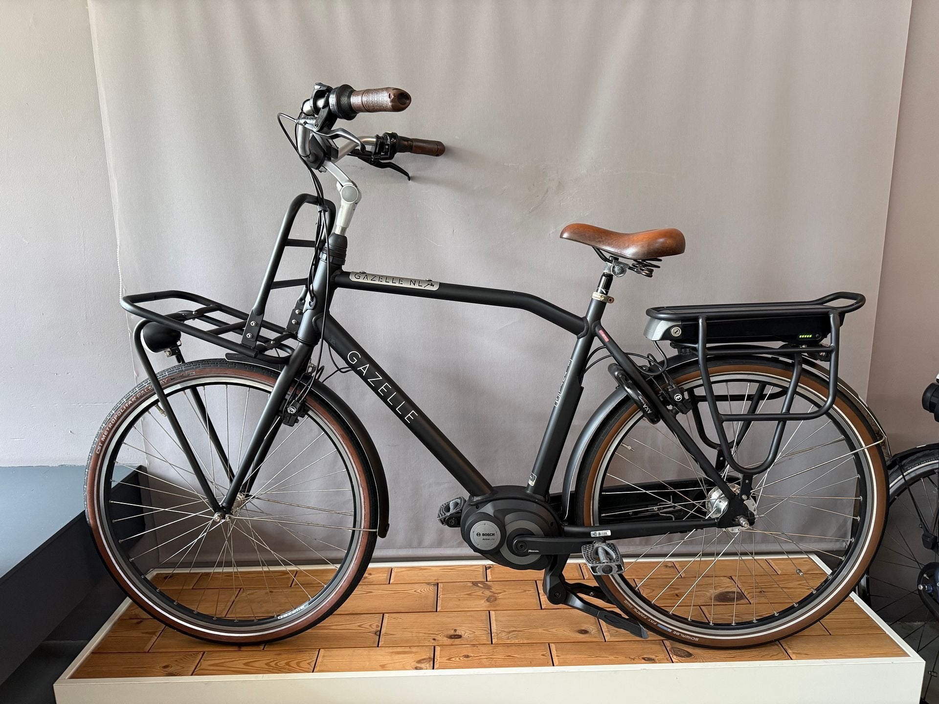 Elektrische Transporter herenfiets GAZELLE HEAVY DUTY BOSCH, -, -, Zo goed als nieuw, -