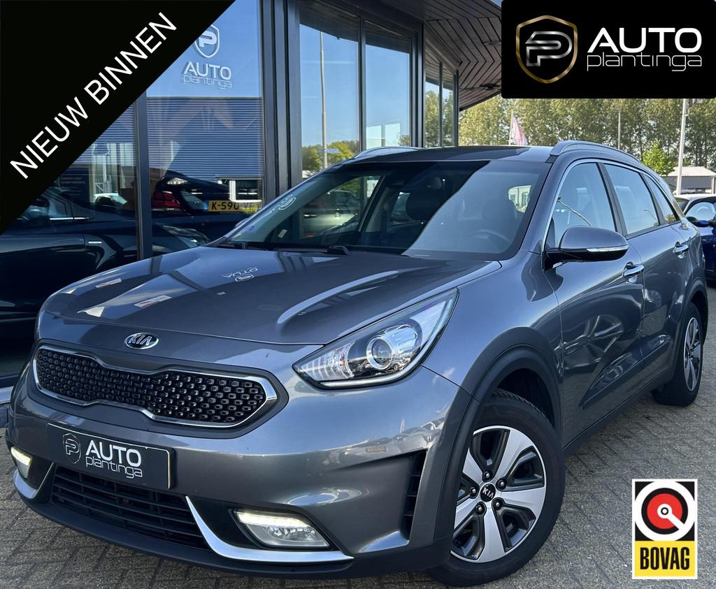 Kia Niro 1.6 GDi Hybrid First Edition | Volledig Dealeronder, Auto's, Kia, Gebruikt, Euro 6, 2 kWh, Leder en Stof