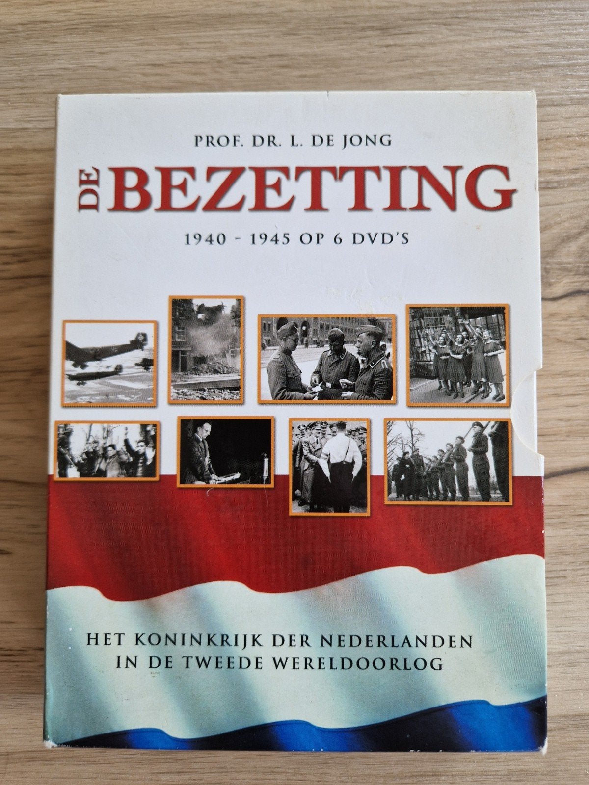 De Bezetting 1940-1945 - Prof. Dr. L. de Jong (6 DVD's), Gebruikt, Alle leeftijden, Politiek of Geschiedenis, Inclusief doosje