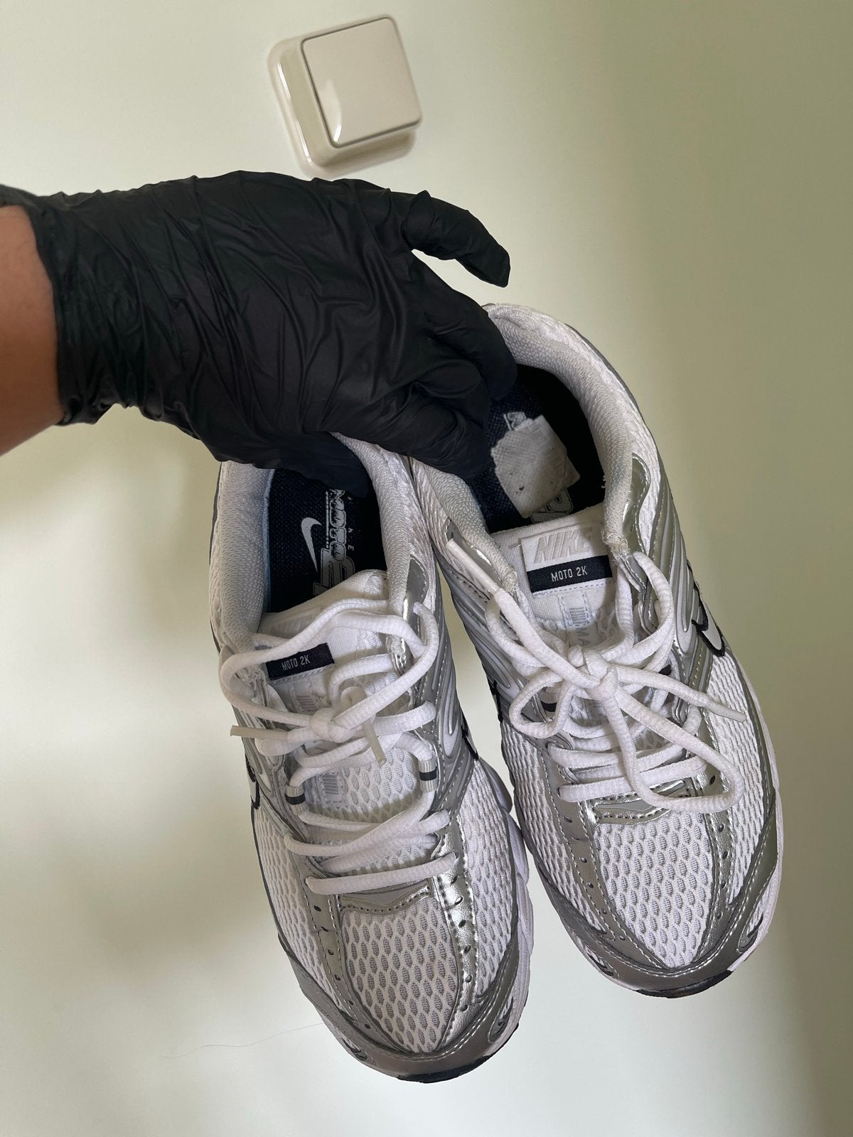 Nike M2K Tekno Sneakers Wit/Zilver - Maat 38, Ophalen of Verzenden, Nieuw, Wit, Sneakers of Gympen
