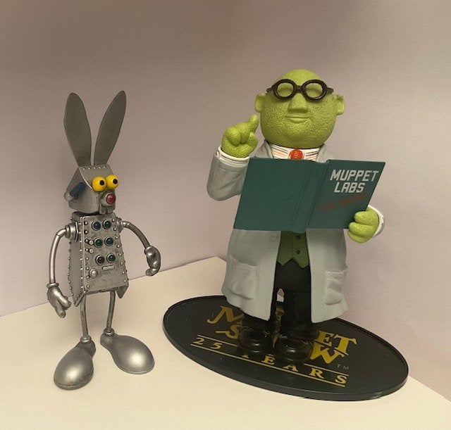 Palisades Muppet Show Series 1 - Dr. Bunsen met Robot Rabbit, Ophalen of Verzenden, Gebruikt